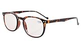 Eyekepper Vintage Computer Reading Glasses Readers-Anti-reflective,Anti-glare,Clear Lens,Uv Protection Men Women Tortoise 1.25