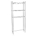 Zenna Home 9035SS, 3-Tier Over-The-Toliet Bathroom Spacesaver Shelf, Chrome/Glass