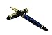 Lanxivi 450 Roller Ball Pen Blue Color Gold Trim with Pen Pouch Business Signature Gift Set