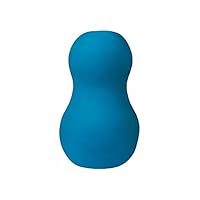 Doc Johnson Mood - Exciter - ULTRASKYN - Dual Texture Stroker - Narrow Side Has Massage Beads, Wide Side Has Thick Ribbing - Discrete - Male Masturbator - Blue