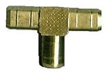 Anderson Metals #57064-04 1/4" Brass Hose Barb Tee