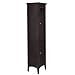 4-Shelf Storage Cabinet with Doors | Bayfield Dark Espresso 2-Door Linen Cabinet with Shelf