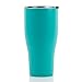 Smart Cooler 30 Oz. Sweat Free Ultra-Tough Double Wall Stainless Steel Tumbler Cup with Leak-proof Heavy Duty Tumbler Lids (Slide Lid & Flip Lid), Straw, & Cleaning Brush - Teal
