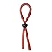 Sunbona Adjustable Male Delay Vibration Lock Fine Silicone Penis Ring Premature Ejaculation Ring Adult Sex Toy (Red)