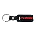 Chevrolet Corvette Z06 C7 Key Chain - Satin Black & Red Logo - Made in USA