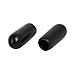 uxcell a16121600ux1380 4mm Inner Dia Rubber Hose End Cap Screw Thread Protector Cover Black (Pack of 100)