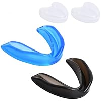 Nivofu 2 PCS Sports Mouth Guard, EVA Moldable Mouth Guard, Athletic Mouthguard, Tooth Protector with Portable Box, Mouth Guar