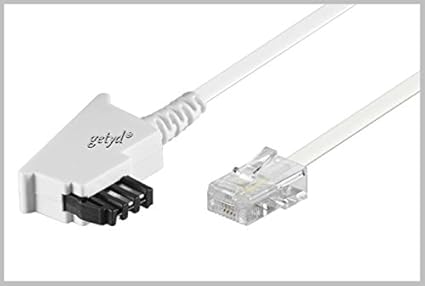 getyd® 10m TAE RJ45 DSL VDSL Internet Kabel - weiß - für Fritz Box / Speedport Wlan Voip Router IP Anschlußkabel