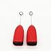 Docik Electric Milk Frother - Handheld Battery Operated Coffee Mixer Egg Beater Blender Cappuccino Latte Maker - Red