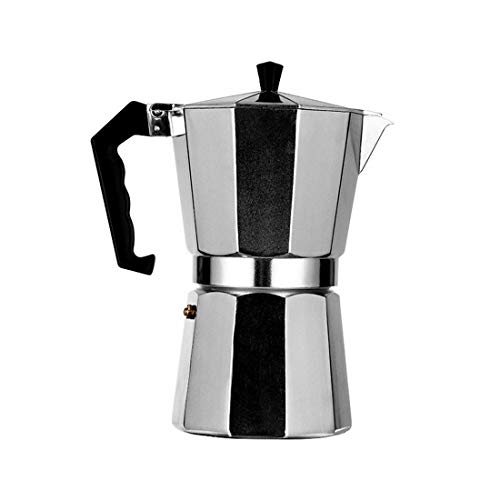 Verve Jelly Espressokocher,Italienische Moka Kanne,3 Tassen Aluminium,Espressomaschine,Herd Home Office Heiß verwenden…