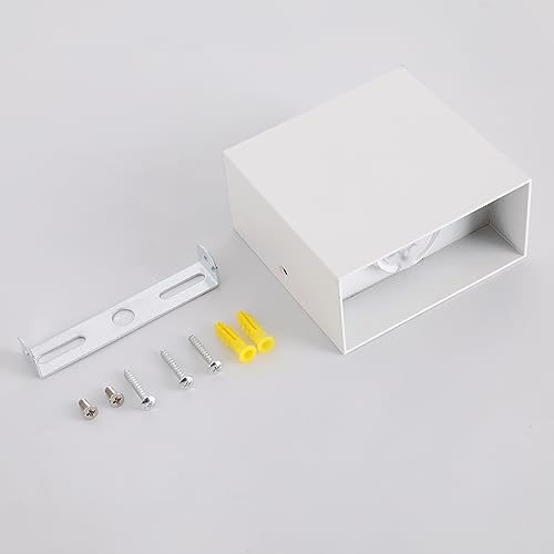 FUPE 4 Pieces Indoor Wall Light, LED Indoor Wall Lamp, Modern Up Down Wall Light 12 W Warm Light, Indoor Wall Lamp 1200 LM for Living Room, Bedroom, Hallway