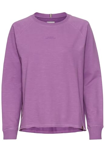 camel active Damen Langarmshirt aus Reiner Baumwolle Violett, Womenswear-XS