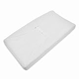 American Baby Company Heavenly Soft Chenille Fitted Contoured Changing Pad Cover, White