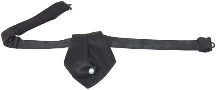 Black Satin Banded Ascot Tie