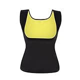 Dolland Womens Hot Sweat Body Shaper Tank Top Tummy Fat Burner Slimming Vest Weight Loss Shapewear ,Black L