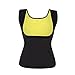 Dolland Womens Hot Sweat Body Shaper Tank Top Tummy Fat Burner Slimming Vest Weight Loss Shapewear ,Black L