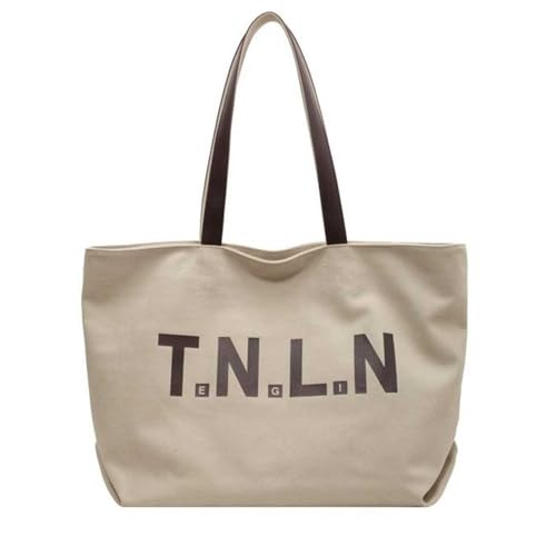 UICIOP Shoulder bag, women's large capacity canvas handbag, fashionable multifunctional commuting tote bag