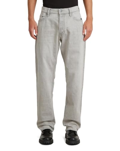 G-Star Men's Dakota Regular Straight Jeans, Colour Gray, Size: Waist 29, Inseam 30