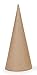 Paper Mache Open Bottom Cone - 7 x 3 inches