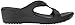 Crocs Women's Sanrah Hammered Circle Wedge Sandal Black, 9 M US