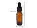 Dropper Stop® 1/2 oz Amber Glass Dropper Bottles (15mL) with Tapered Glass Droppers - Pack of 100