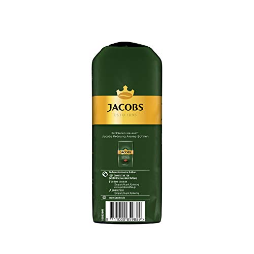 Jacobs Kaffeebohnen Krönung Aroma-Bohne kräftig, 12er Pack, 12 x 500 g Bohnenkaffee, 6 kg, 4059069 – Bild 4