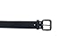 Wolverine Men's Black Smooth Belt With Gunmetal Roller Buckle Belt, Black,36