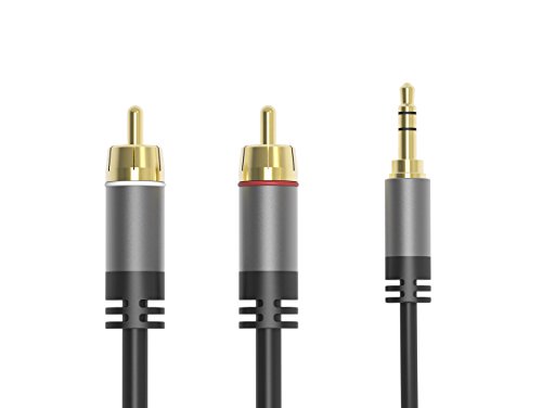 Rca cable 3.5mm aux male to 2-male rca adapter cables, …