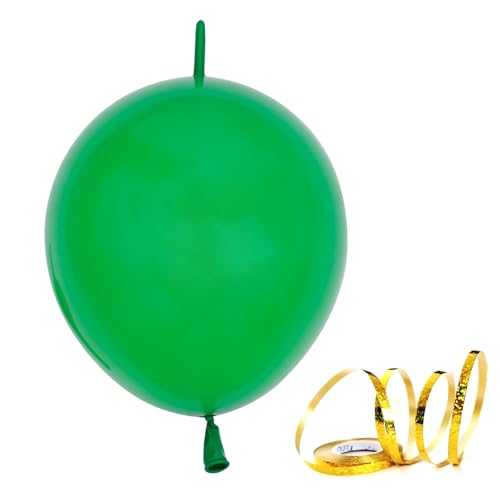Green Balloons Latex Quick Linking Balloon Party