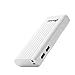 BONAI [Upgraded] Power Bank, Stripe 10,000mAh Portable Charger Ultra-Compact with Flashlight Compatible with iPhone 7 iPad Galaxy S8 and Others Android Tablet Phone (White)