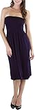 ToBeInStyle Women's Summer Tube Top Mini Dress - One Size - Purple
