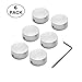 SOLUTEK Solutek Buttons Guitar Pedal Footswitch Toppers Caps - Aluminium w/Lining & 3 Screws – Offer Accuracy, Comfort,Protection,Identification,Decoration (Silver, V1 for 3/8