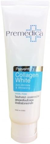 Premedica Collagen White Anti-wrinkle and Whitening Facial Foam 100g.