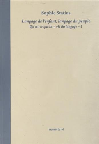 Langage de l'enfant, langage du peuple