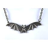 Gothic Vampire Bat Halloween Horror Necklace