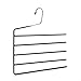 Amber Home Deluxe 1 Pack Metal Pants Hanger Multi-Layer Jeans Trouser Hanger, 5 Tier Open Ended Slack Hanger Closet Organizer Space Saver for Tie Scarf Shock Jeans Towel Clothes (1 Pack)