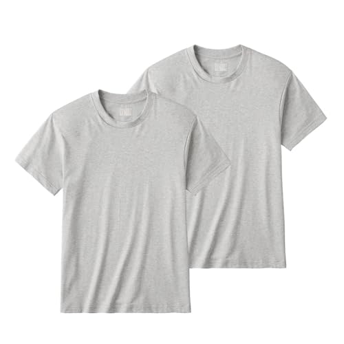 Tシャツ 半袖 クルーネック 2枚組 綿100% 天竺 BW5013A