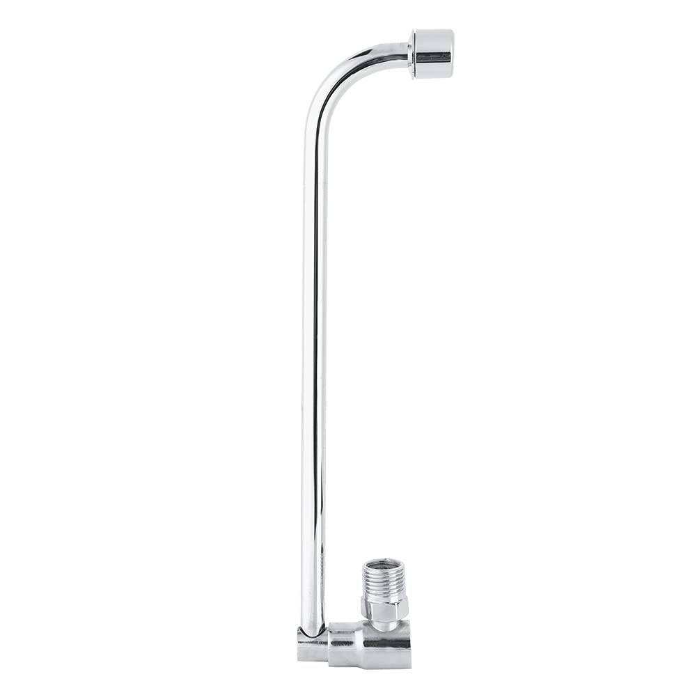Wall Mounted G1/2 Single Hole Faucet with Swing Spout Alloy Material 30cm Long Pipe Water Tap for Bathroom Kitchen