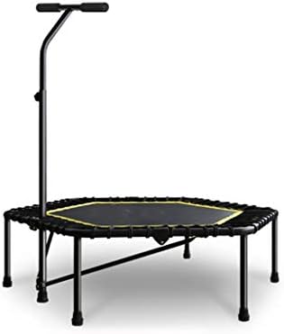 家電 カメラ 室内遊具 車 バイクフィットネストランポリンでスタビライザーバー 調節可能なハンドルと耐久性に優れたマットが付いた 携帯スポーツ トランポリン ホーム有酸素運動トレーニングに最適 B08ht32pm8
