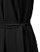 JJ Perfection Women's High Neck Sleeveless Dress with Attached Belt