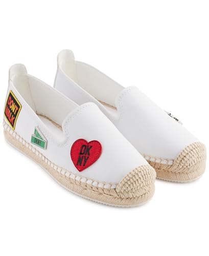 DKNY Women's Mally City Signs - Espadrille, Bright White, Size 36