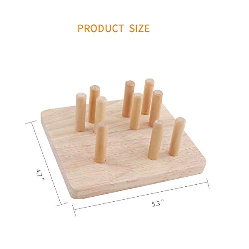 GEMEM Wooden Educational Shape Color Recognition Geometric Board Block Preschool Puzzle Board Toddler Toy Stacking Cups Baby Toys for 2 3 4 5 Years Old Boys and Girls