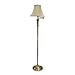 LEDU Antique Floor Lamp with Swing Arm Bell Shade, 60-Inch, Brass (L9004)