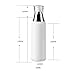 2PCS White Refill Empty Acrylic Airless Pump Vacuum Bottle Jars Makeup Eye Cream Lotion Emulsion Toiletries Liquid Storage Containers Cosmetic Travel Packing Dispenser(120ml/4oz)
