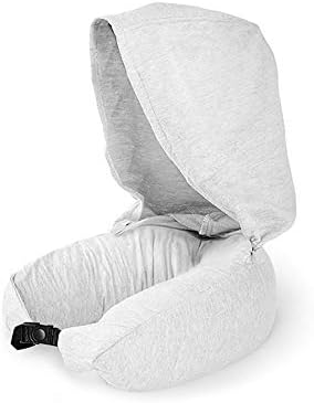 Memory Foam Pillow Train Travel Neck Pillow With Cap 2 In 1