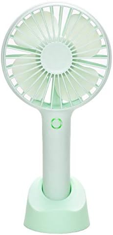 RNGfans Mini Handheld Portable Fan, USB Personal Fans Rechargeable Battery Powered Fan with Base 4 Modes for Home Office Bedroom and Outdoor,Green
