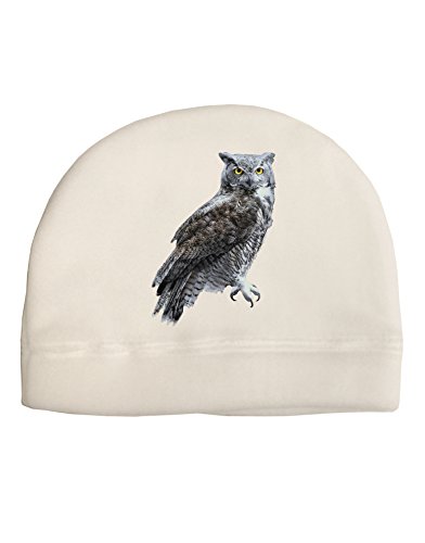 TooLoud Great Horned Owl Photo Child Fleece Beanie Cap Hat