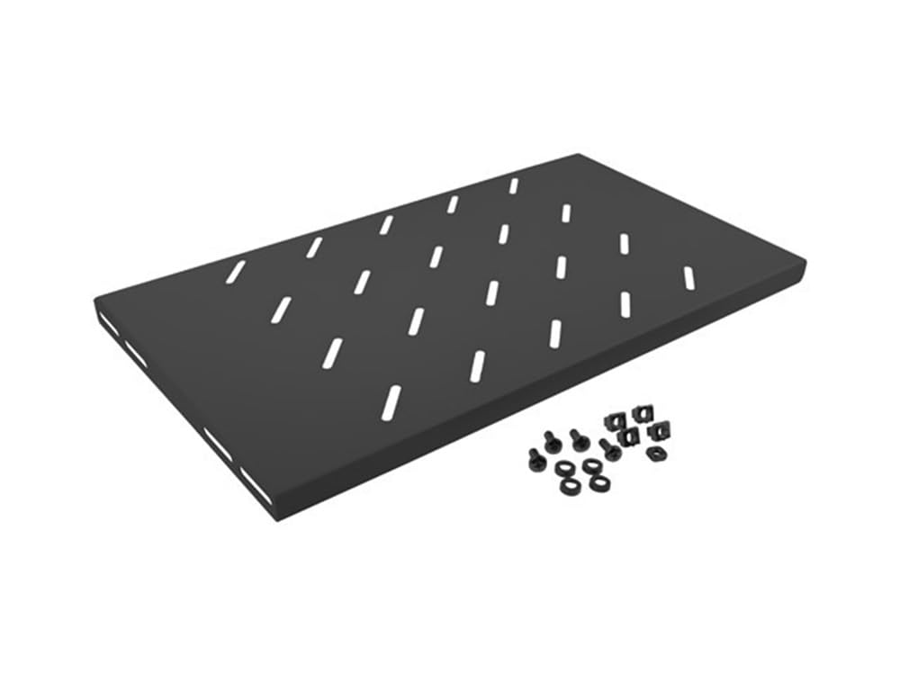 LANBERG Fixed Tray 1U 496X280 MM up to 120 kg Rack DE 19 Black
