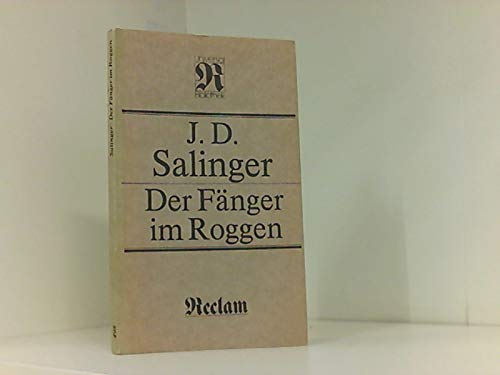 Der Fanger Im Roggen Amazon De Jerome D Salinger Bucher