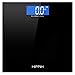 400lb / 180kg Digital Body Weight Bathroom Scale with Step-On Technology and Tempered Right Angle Glass Balance Platform